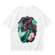 Olive T-Shirt With Mermaid And Seashell Graphic Print