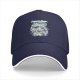 Black baseball cap with 'Forced to Work' office alien graphic