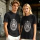 Olive T-Shirt With Cute Emotional Support Demon Goat Graphic
