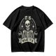 Olive t-shirt with skeleton graphic and 'It Is What It Is' text