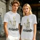 Olive Skeleton Holding Coffee Mug In Water Graphic T-Shirt