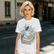 Olive T-Shirt With Stacked Books Teacup Floral Print