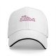 Black Baseball Cap With Pink Whimsical Graphic Design