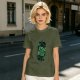 Olive Green T-Shirt With Wicked Witch Graphic Print