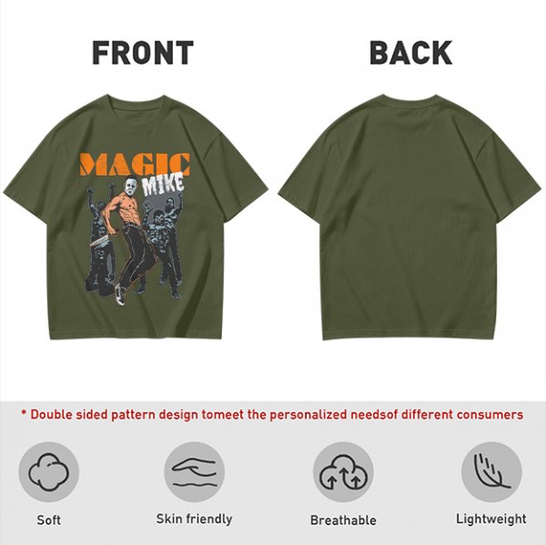 Magic Mike Horror Parody Graphic T-Shirt Design