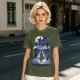 Olive T-Shirt With Magical Fantasy Creature Silhouette Art Print