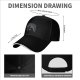 Black Baseball Cap With Monster Face Graphic Design