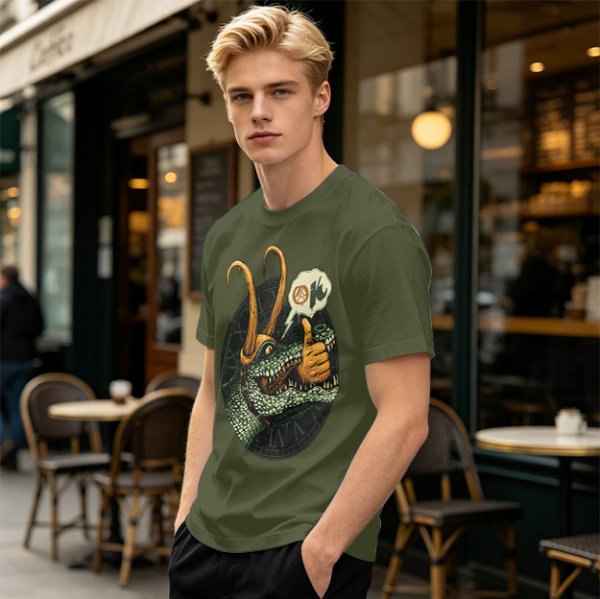 Alligator Loki Thumbs Up Graphic Tee
