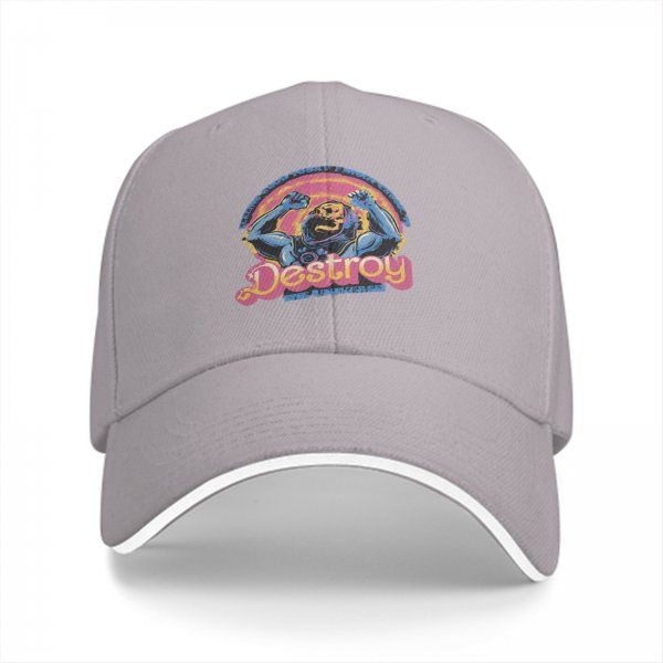Black baseball cap with Skeletor 'Destroy the Universe' graphic