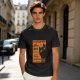 Olive T-Shirt with Cat-Themed Rock Band Concert Poster Print