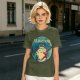 Olive T-shirt with Totoro Neighbor Graphic Print