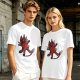 Olive Green T-Shirt With Cute Deadpool Dog Graphic Print