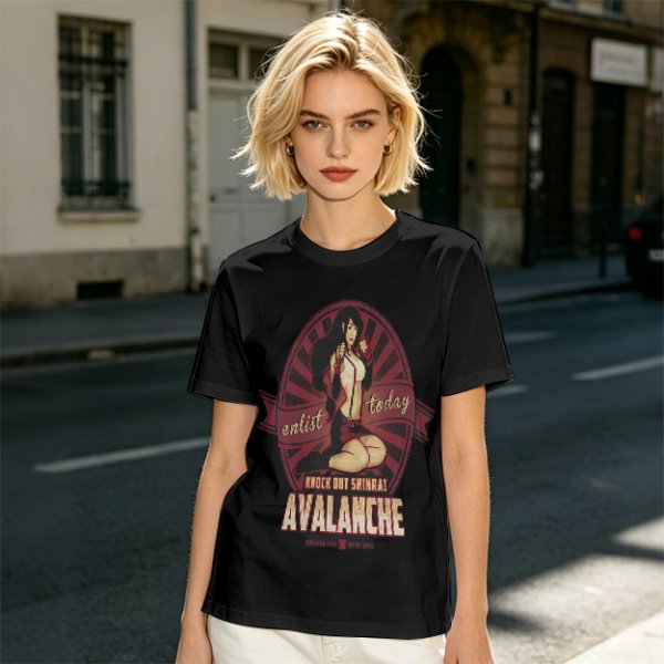 Avalanche Enlist Today Knock Out Shinra Graphic T-Shirt