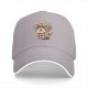 Black baseball cap with spooky drink graphic and Japanese text