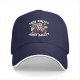 Black baseball cap with 'Not Sweet Just Salty' dancing popcorn graphic