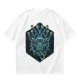 Olive T-Shirt With Blue Beholder Monster Graphic Print