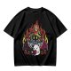 Olive T-shirt with Final Fantasy Vivi and Moogle Fire Artwork