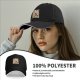Black baseball cap with firebender martial arts artwork print