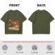 Olive T-Shirt Featuring The Giant Cat Crab From Outer Space Graphic