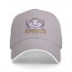 Black baseball cap with funny cloud rainbow storm graphic