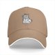 Black baseball cap with cartoon dog doctor graphic