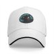 Black Baseball Cap With Mystical Black Cat And Crescent Moon Art