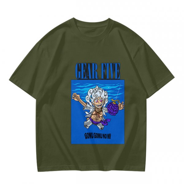 Gear Five Luffy Gomu Gomu No Mi Anime Graphic T-Shirt