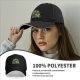 Black Baseball Cap with Maleficent Halloween Themed Print