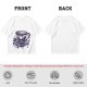 Olive T-shirt with Gothic Skull Teacup and Roses Print