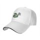 Black baseball cap with a snake holding a FREE HUGS sign and a mouse