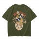 Neko Ramen Cat Bowl Graphic T-Shirt Design