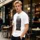 Olive T-Shirt With Final Fantasy Christmas Themed Pixel Art Print