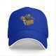 Black baseball cap with Scream Ghostface fast food themed graphic