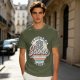 Olive T-Shirt With 'It's Like Magic Science But Real' Retro Print