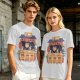 Olive T-Shirt with Cat Ramen Shop Artwork