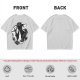 Olive T-Shirt With Western Gunslinger Crow And Roses Graphic