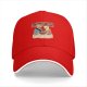 Black baseball cap with cats eating ramen graphic
