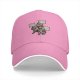 Black baseball cap with sloth nap and stress relief themed print