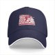 Black Baseball Cap With Support Your Local Pizza Dealer Print