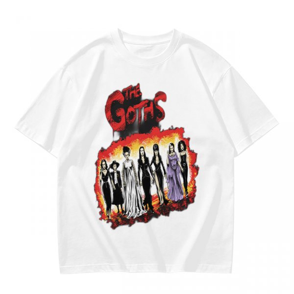 Olive T-Shirt Featuring The Goths Gothic Women Art Print