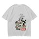Olive T-Shirt With Raccoon Eating Pizza Trash Print Design