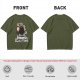 Olive T-Shirt with Dungeons & Gluttons Dwarf Viking Graphic
