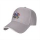 Black Baseball Cap With Cobra Puffs Graphic Print