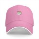Black Baseball Cap With Cute Cartoon Character Emblem