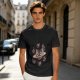Olive T-Shirt With Saturn Cat And Kittens Space Print