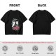 Olive T-shirt with Spirited Away Haku and Chihiro Anime Art Print