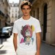 Olive T-shirt with Crying Tony Tony Chopper Graphic Print