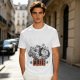 Olive T-Shirt With Cartoon Characters And 'CLUB' Graphic Print