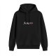 Black hoodie with cute cartoon sea creature graphic design