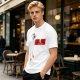 Olive T-Shirt With Metal Goose Solid Parody Graphic Print